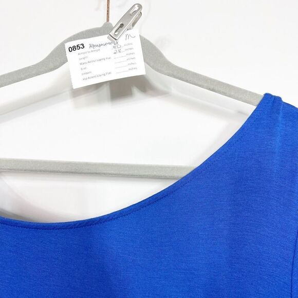 HALOGEN Off Shoulder Royal Blue Long Sleeve Top Xl New - Picture 3 of 7